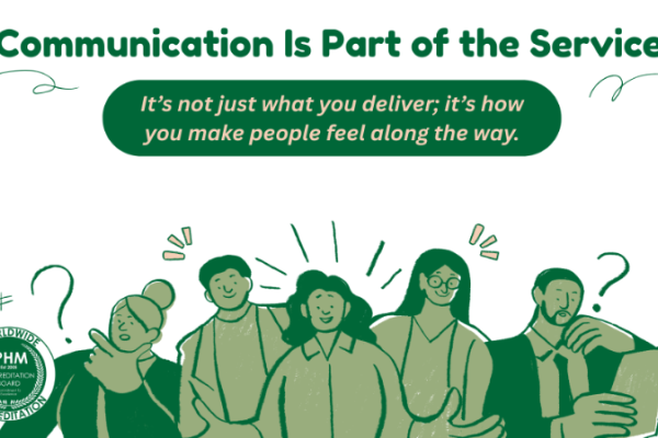 Communication Is Part of the Service
