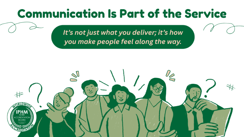 Communication Is Part of the Service