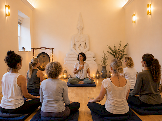 Kundalini yoga and breathwork