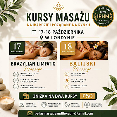 Accredited Massage Masterclasses in London: Brazilian Lymphatic & Balinese Massage
