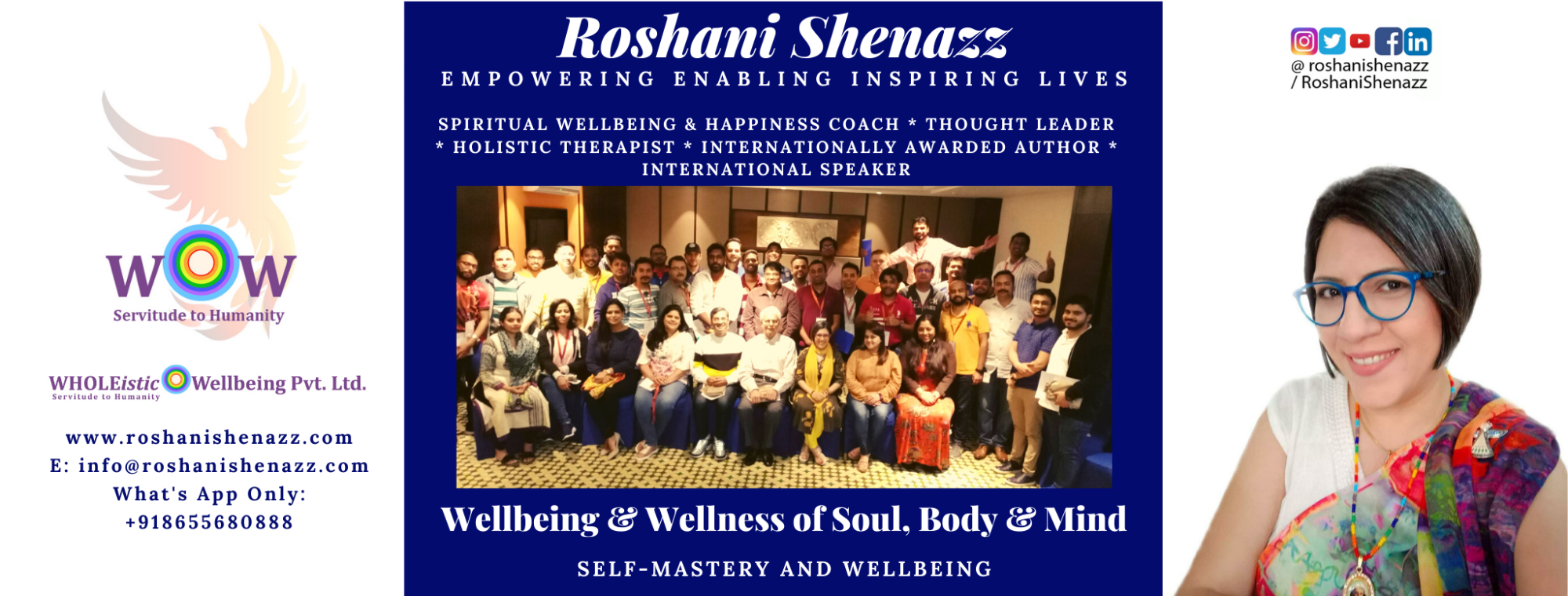 ROSHANI SHENAZZ | WHOLEistic WELLBEING PVT. LTD. logo