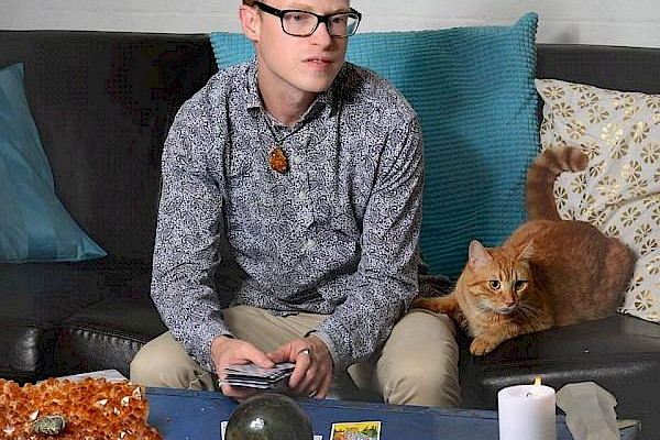 Joey Wargachuk IPHM and his cat