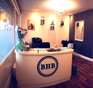 Reception area of BHB salon - IPHM