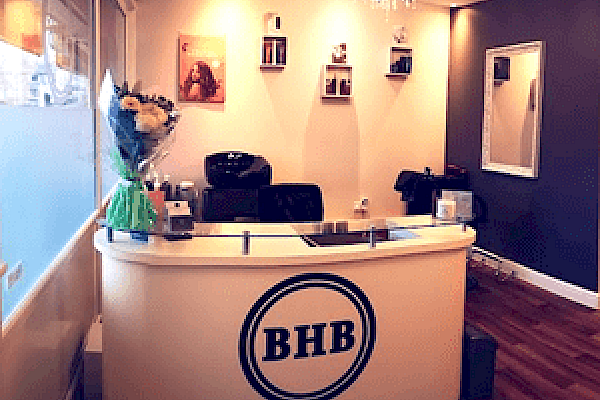 Reception area of BHB salon - IPHM